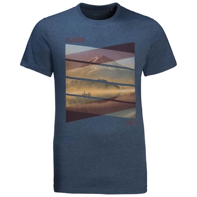 T-Shirt Jack Wolfskin Men Motosu Lake Dark Indigo