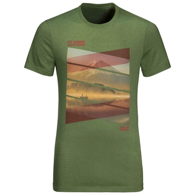 T-Shirt Jack Wolfskin Men Motosu Lake Deep Forest