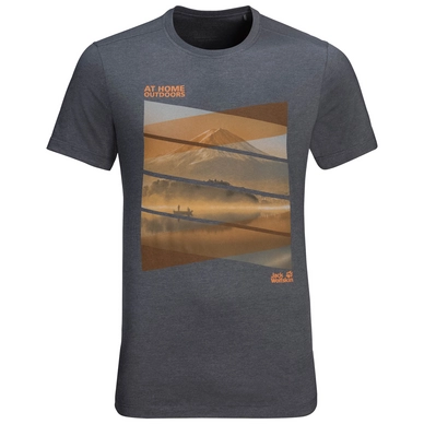 T-Shirt Jack Wolfskin Men Motosu Lake Ebony