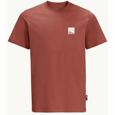 T-Shirt Jack Wolfskin Men Gipfelzone T Barn Red