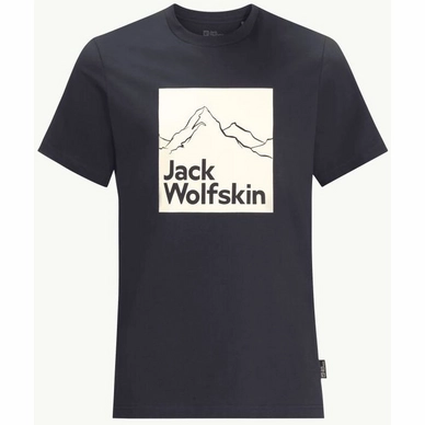 T-shirt Jack Wolfskin Homme Brand T Night Blue 23