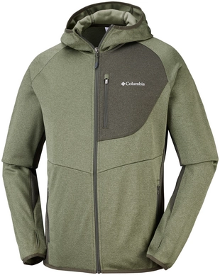 Vest Columbia Men Drammen Point Hooded Fleece Mosstone Peatmoss