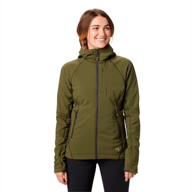 Jas Mountain Hardwear Women Keele Hoody Dark Army
