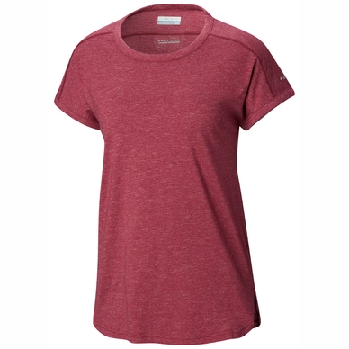 T-Shirt Columbia Pilsner Peak Tee Wine Berry Damen