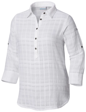 Blouse Columbia Women Summer Ease Popover Tunic White