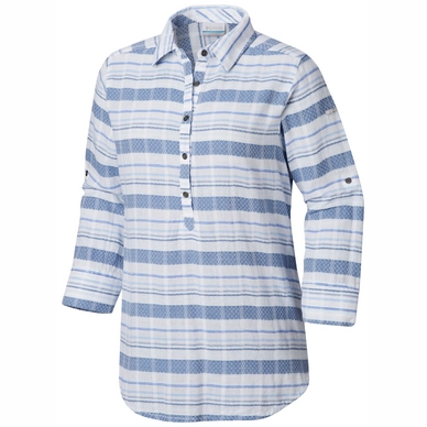 Bluse Columbia Summer Ease Popover Tunic Blue Dusk Strip Damen