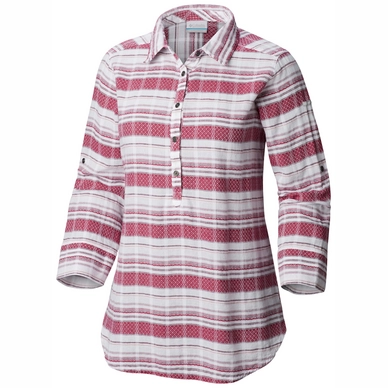 Bluse Columbia Summer Ease Popover Tunic Wine Berry Stri Damen