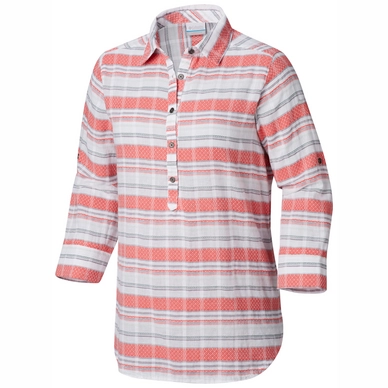 Bluse Columbia Summer Ease Popover Tunic Coral Bloom Str Damen