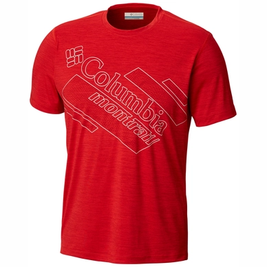 T-Shirt Columbia Trinity Trail 2.0 Graphic Bright Red Herren