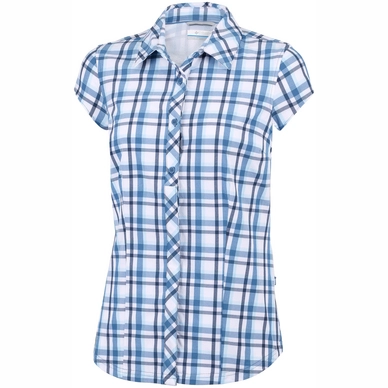 Bluse  Columbia Saturday Trail II Stretch Print SS Blue Dusk Plaid Damen