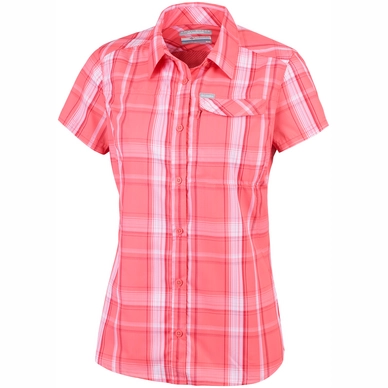 Bluse Columbia  Silver Ridge 2.0 Plaid Coral Bloom Lar Damen