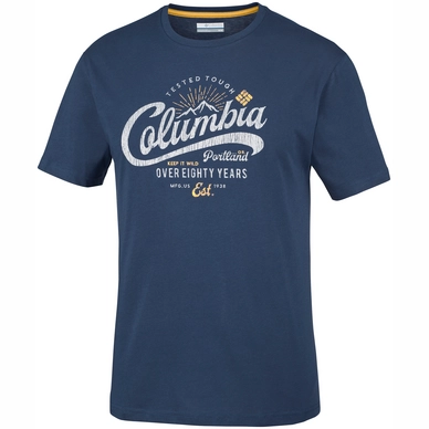 T-Shirt Columbia Men Leathan Trail Tee Collegiate Navy