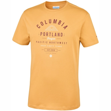 T-Shirt Columbia Men Leathan Trail Tee Pilsner Graphi
