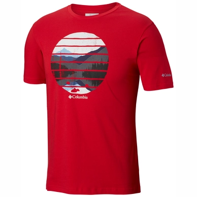 T-Shirt Columbia Lana Montaine Tee Mountain Red Herren