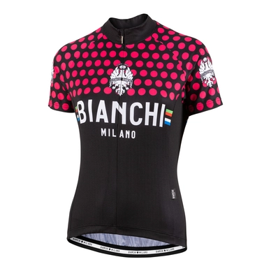 Fietsshirt Bianchi Milano Women Crosia Black Pink