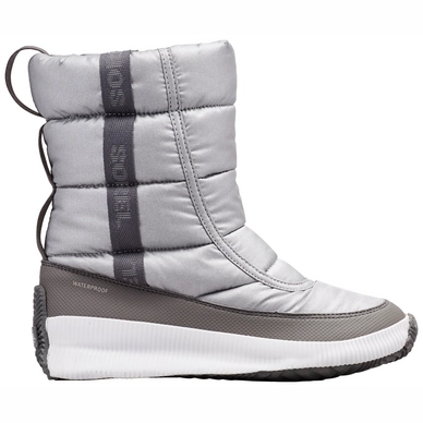 Sorel Women Out N About Puffy Mid Metal Pure Silver