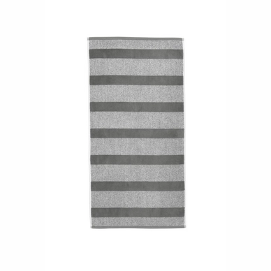 Handdoek Beddinghouse Sheer Stripe Medium Anthraciet (50 x 100 cm)