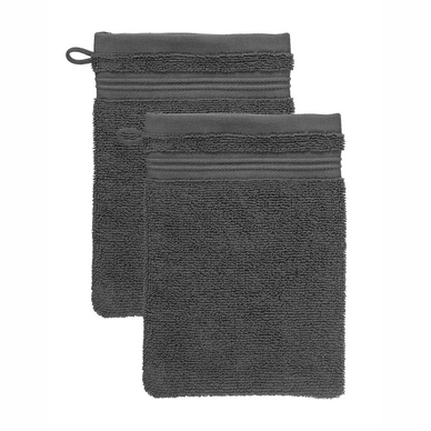 Washcloth Beddinghouse Sheer Anthracite (2 pc)