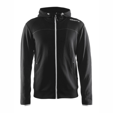 Jacke Craft Leisure Full Zip Hood Schwarz Herren