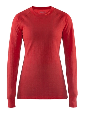 Skipully Craft Nordic Wool Crew Neck Women Poppy