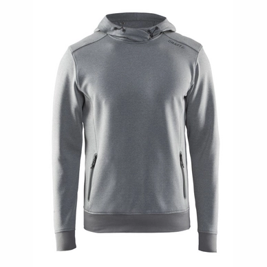 Trui Craft Noble Hood Sweatshirt Men Dark Grey Melange