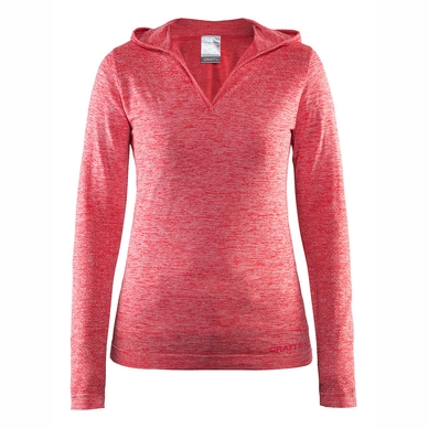 Longsleeve Craft Smooth Hood Women Poppy Melange