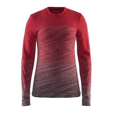 Long Sleeve T-Shirt Craft Wool Comfort 2.0 Women Red Grey