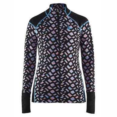 Ondershirt Craft Nordic Wool Twisted Zip Women Black Multi