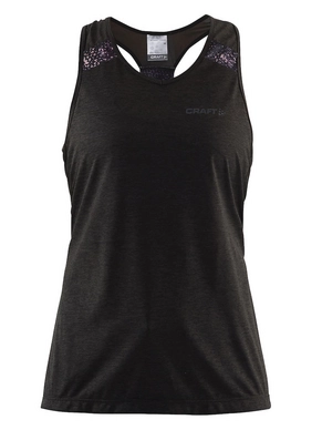 Tanktop Craft Pulse Singlet Women Black P Net Black