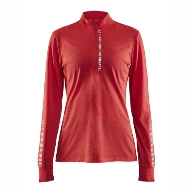 Longsleeve Craft Mind Reflective Zip Tee Women Poppy