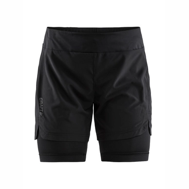 Sportbroek Craft Women Delta 2.0 2 In 1 Shorts Black