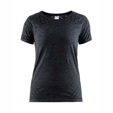 T-Shirt Craft Core 2.0 Tee Women Black Melange