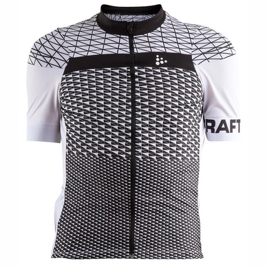 Fietsshirt Craft Men Route Jersey White Black