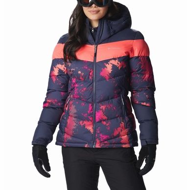 Ski Jas Women Columbia Abbott Peak Insulated Jacket Nocturnal Lookup Nocturnal Neon Sun
