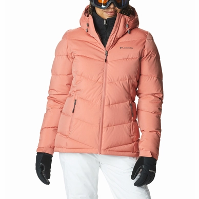 Ski Jacket Women Columbia Abbott Peak Insulated Jacket Dark Coral Sheen
