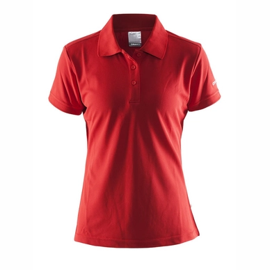 Polo Shirt Craft Classic Pique Women Bright Red