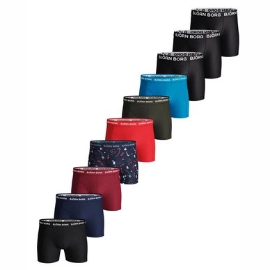 Boxershort Björn Borg Essential Sammy Winter Xmas Box Peacoat Herren (10er Set)