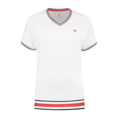 Tennisshirt K Swiss Heritage Sport Tee White Damen