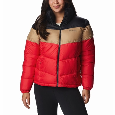 Jacke Women Columbia Puffect Color Blocked Jacket Red Lily Beach