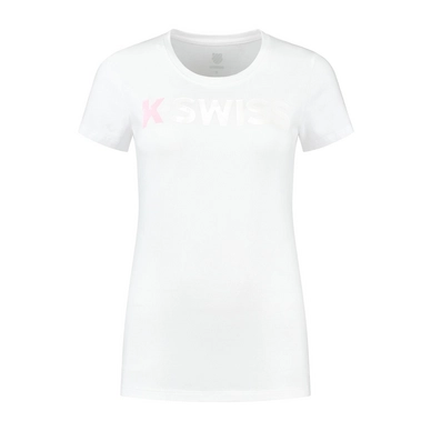 Tennisshirt K Swiss Women Hypercourt Logo Tee 2 White