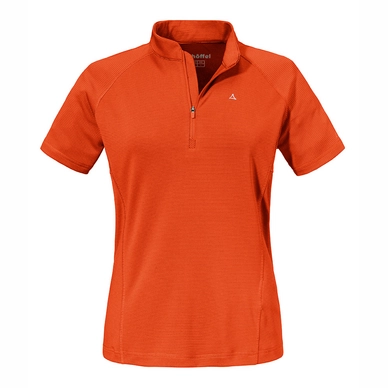 T-Shirt Schöffel Women Rosaria Mandarin Red