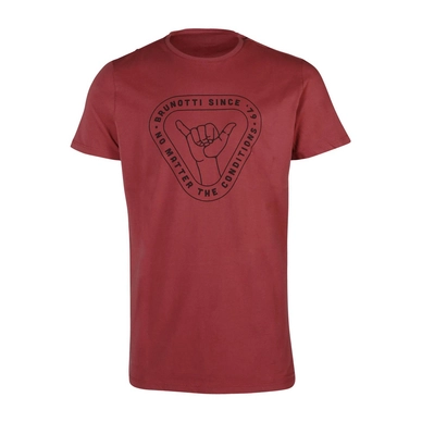 T-Shirt Brunotti Men Tim-Print Auburn Red