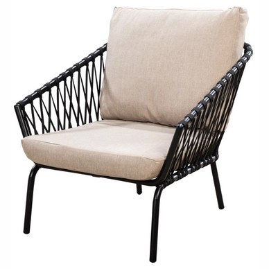 Loungestoel Yoi Jikan Black Flax Beige