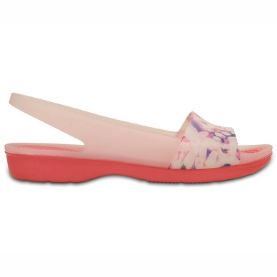 Sandaal Crocs Colorblock Soft Floral Flat
