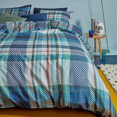 Bettwäsche Oilily Double Check Blue Baumwolle