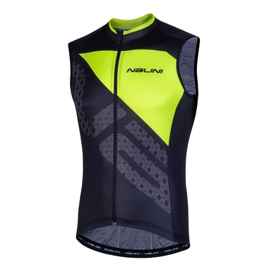 Fietsshirt Nalini Men Volata 2.0 Zwart Fluo Geel