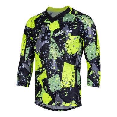 Fietsshirt Nalini Men Hill Fluo Geel
