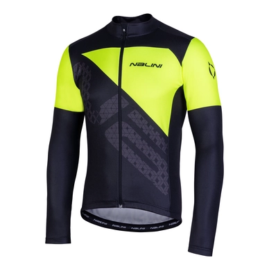 Fietsshirt Nalini Men Fatica 2.0 Zwart Fluo Geel