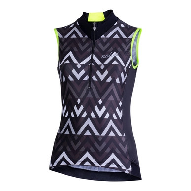 Fietsshirt Nalini Women Elegante 2.0 Zwart Fluo Geel
