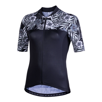 Fietsshirt Nalini Women Moderna 2.0 Zwart Grijs Bloem